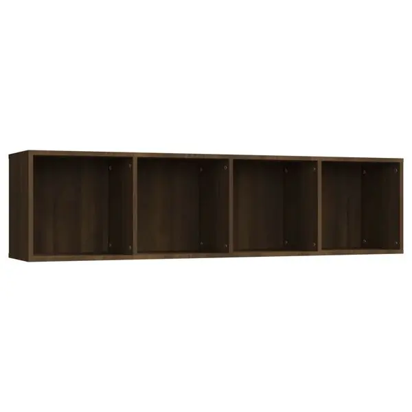 vidaXL Bokhylla/tv-bänk brun ek 143x30x36cm konstruerat trä Rea