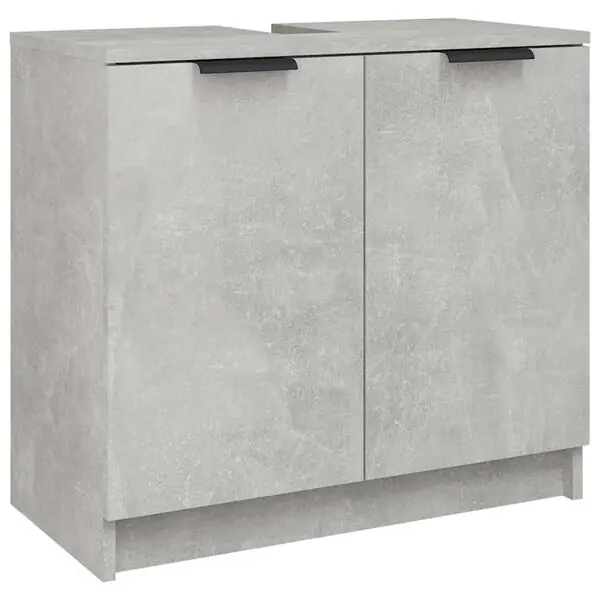 Fri frakt vidaXL Badrumsskåp betonggrå 64,5x33,5x59 cm konstruerat trä