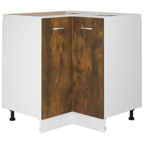 Nedsatt pris vidaXL Underskåp &lLyon&r rökfärgad ek 75,5x75,5x81,5 cm konstruerat trä
