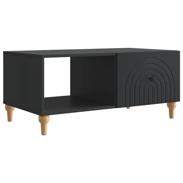 Bästa pris vidaXL Kaffeebord Svart 90 x 50 x 40 cm Konstruerat trä