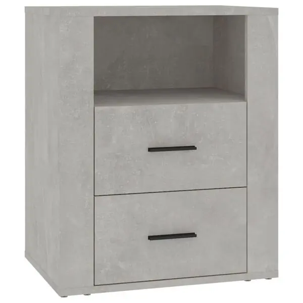 Fynd vidaXL Sängbord betonggrå 50x36x60 cm konstruerat trä