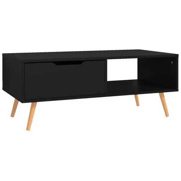 Rea vidaXL Soffbord svart 100x49,5x43 cm konstruerat trä