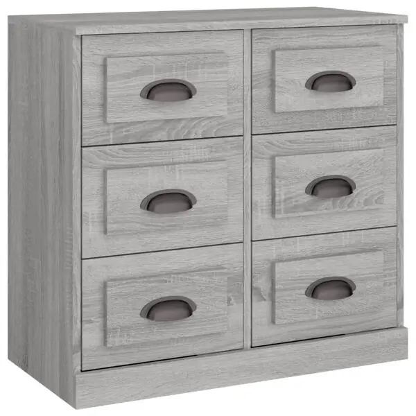 Fynd vidaXL Skänk grå sonoma 70x35,5x67,5 cm konstruerat trä