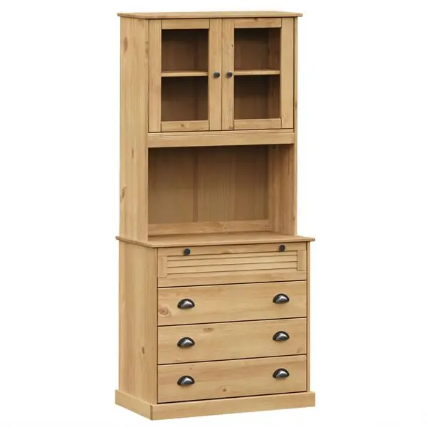 Rabatter vidaXL Högskåp VIGO 80x40x176 cm massiv furu