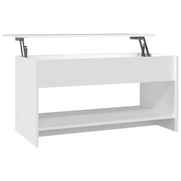 Fynd vidaXL Soffbord vit 102x50x52,5 cm konstruerat trä