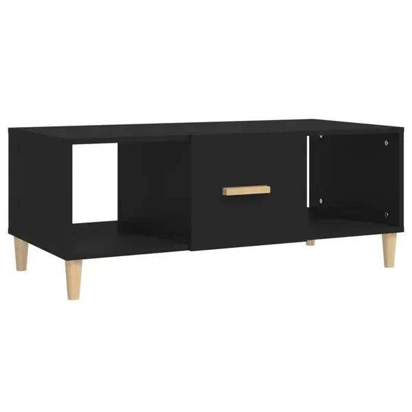 vidaXL Soffbord svart 102x50x40 cm konstruerat trä Premium