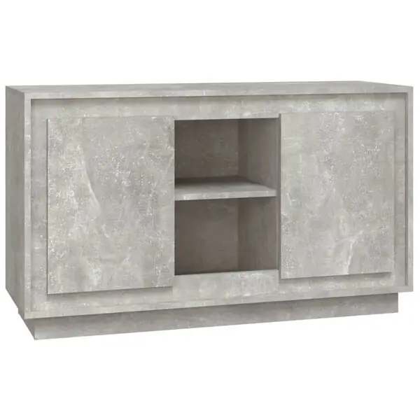 vidaXL Byrå betonggrå 102x35x60 cm konstruerat trä I lager