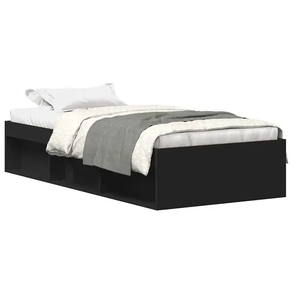 vidaXL Sängram svart 90x190 cm Erbjudandepris