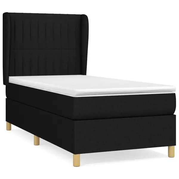 Köp nu vidaXL Ramsäng med madrass svart 100x200 cm tyg