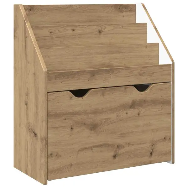 vidaXL Barnbokhylla Artisan Ek 60 x 29,5 x 69 cm Konstruerat trä Billig