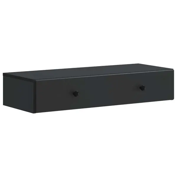 risnedsättning vidaXL Väggmonterad sidobord Svart 87,5 x 34,5 x 17 cm Konstruerat trä