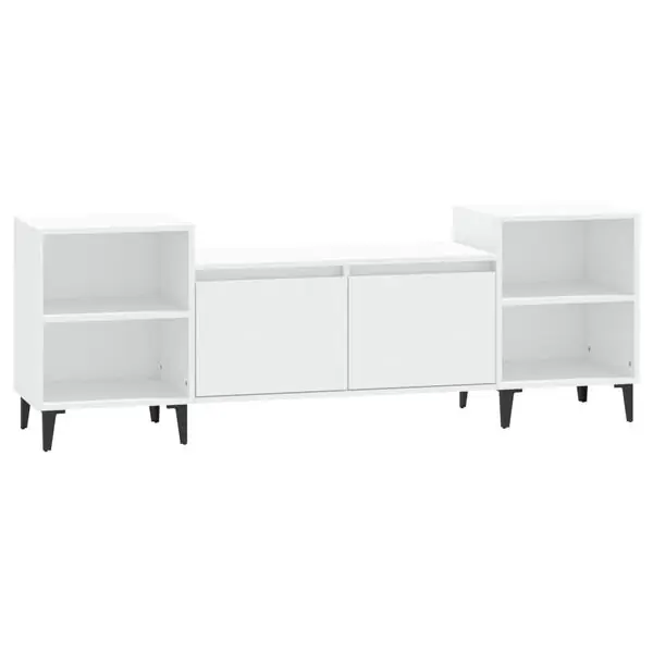 Nedsatt pris vidaXL Tv-bänk vit 160x35x55 cm konstruerat trä