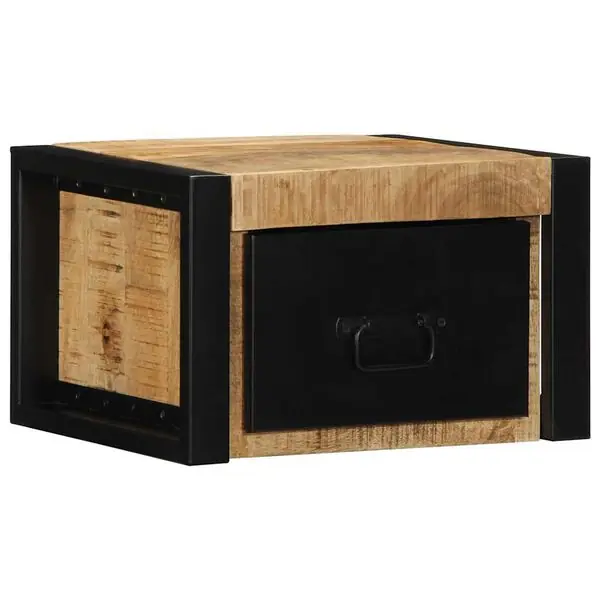 vidaXL Sängbord 40x35x25 cm massivt grovt mangoträ Billigare