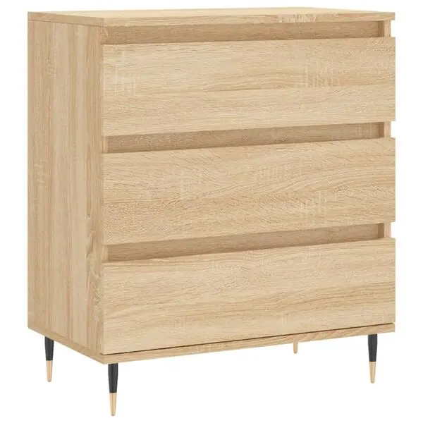 Utförsäljning vidaXL Byrå sonoma-ek 60x35x70 cm konstruerat trä
