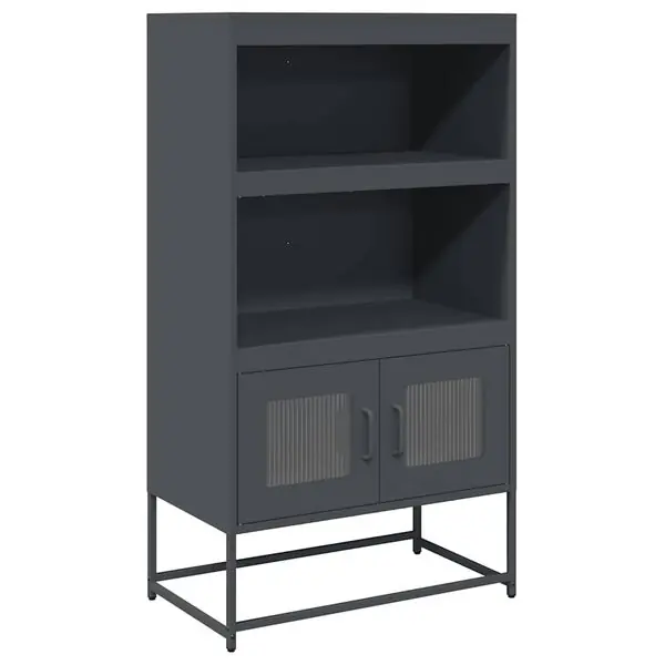 Rea vidaXL Highboard antracit 68x39x123 cm stål