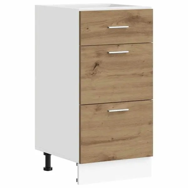 Snabb leverans vidaXL Underskåp &lLyon&r hantverksmässig ek 40x46x81,5 cm