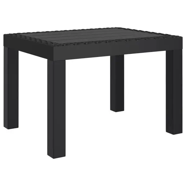 vidaXL Trädgårdsbord antracit 59x47x40 cm PP Endast denna vecka
