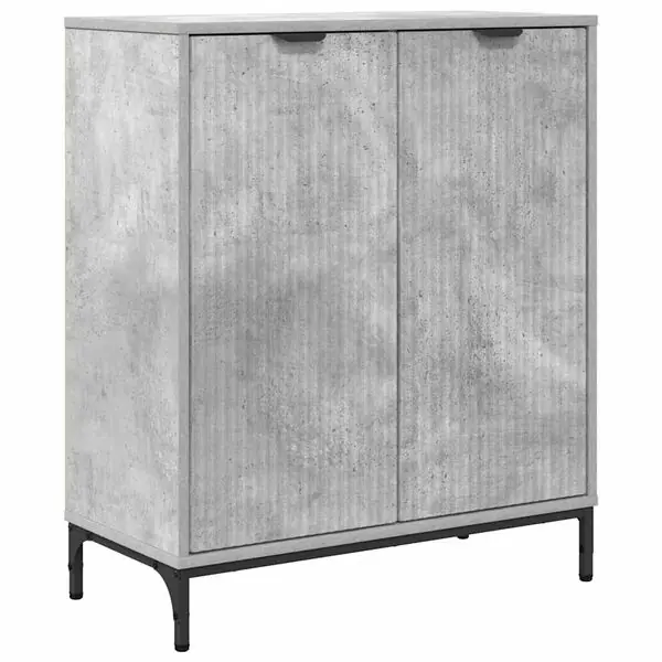 risnedsättning vidaXL Sideboard Betonggrå 69,5 x 33 x 82 cm Konstruerat trä