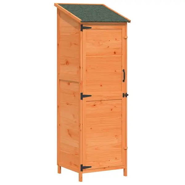 vidaXL Trädgårdshus Brun 59,5 x 56 x 176,5 cm Konstruerat trä Begränsad tid