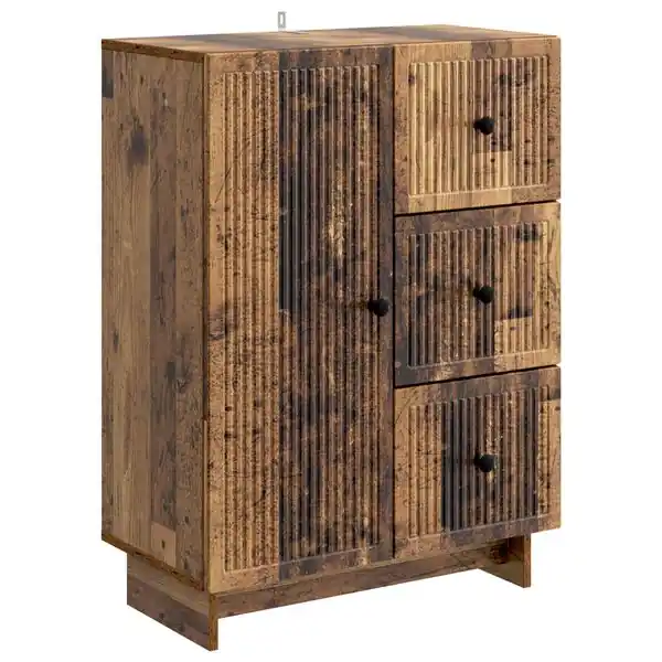 vidaXL Sideboard Gammalt trä 66 x 34,5 x 90 cm Konstruerat trä Outlet