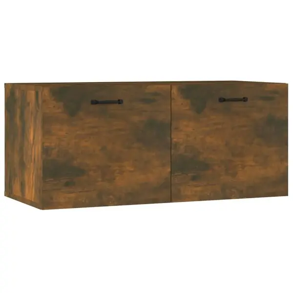 vidaXL Tv-bänk rökfärgad ek 80x35x36,5 cm konstruerat trä Kampanjpris