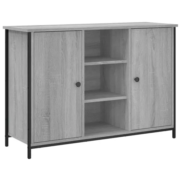 Sista chansen vidaXL Skänk grå sonoma 100x35x70 cm konstruerat trä