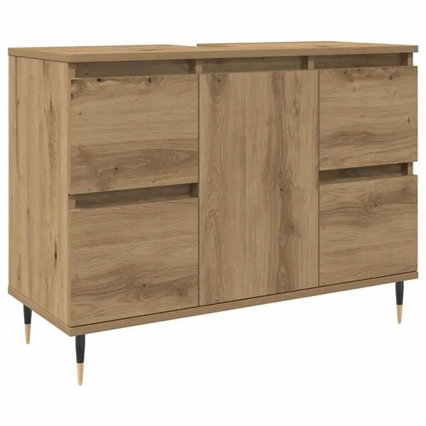 Bästa pris vidaXL Badrumsskåp artisan ek 80x33x60 cm konstruerat trä