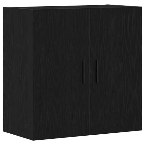 Snabb leverans vidaXL Väggmonterat skåp Svart Ek 60 x 31 x 60 cm Konstruerat trä
