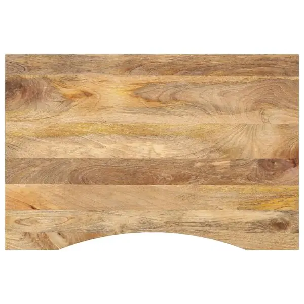 Erbjudandepris vidaXL Skrivbordsskiva med kurva 90x60x2,5 cm massivt mangoträ