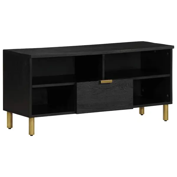 vidaXL Tv-bänk svart 100x33x46 cm konstruerat trä Reapris