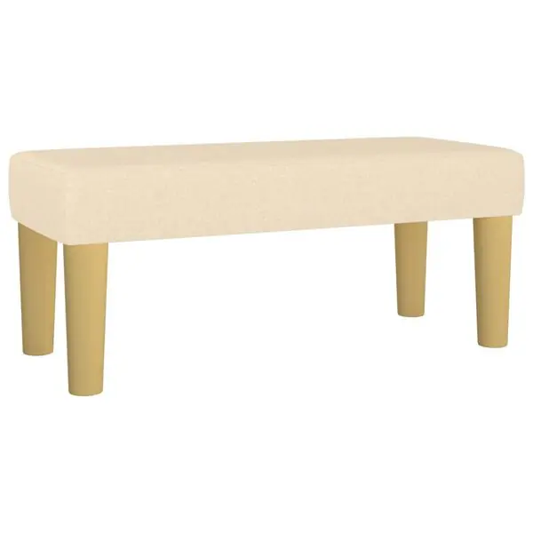 Reapris vidaXL Bänk gräddvit 70x30x30 cm tyg