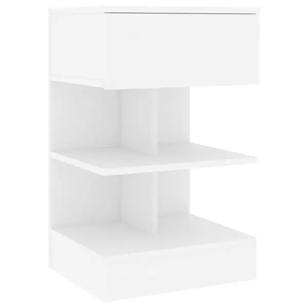vidaXL Sängbord vit 40x35x65 cm konstruerat trä Handla nu