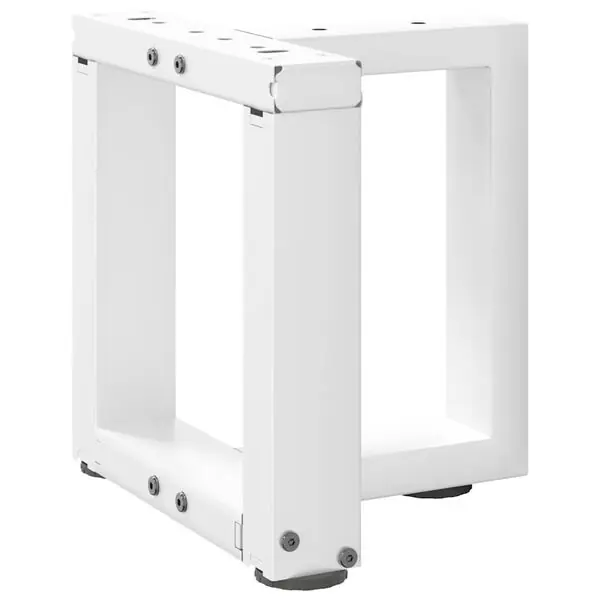 vidaXL Soffbordsben T-formade 2 st vita 30x25x(30-31) cm stål Sänkt pris
