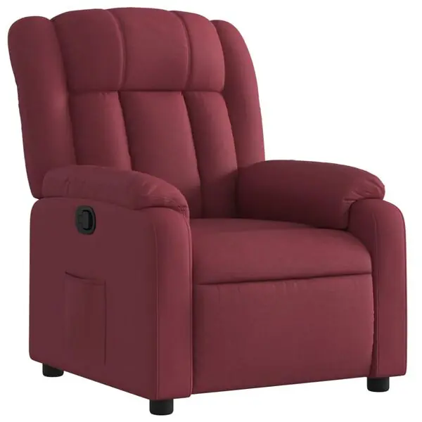 vidaXL Reclinerfåtölj vinröd tyg Erbjudande