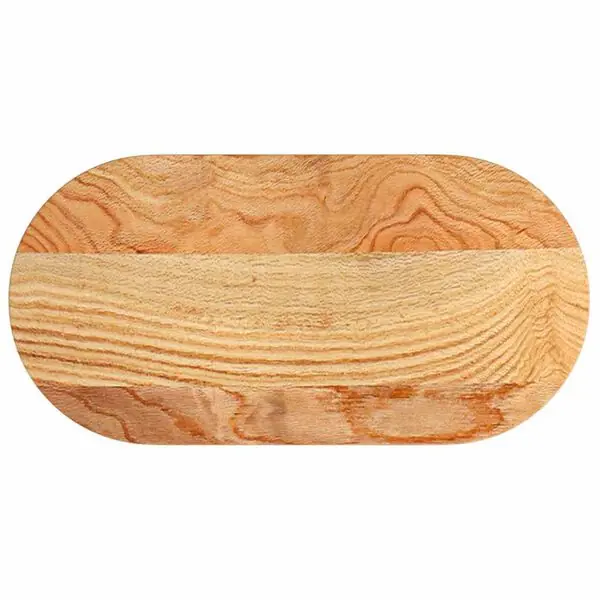 Bästa pris vidaXL Bordsskiva ljusbrun 80x40x2 cm massiv ek oval