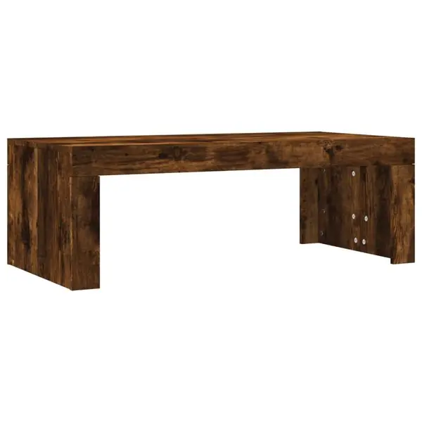 vidaXL Soffbord rökfärgad ek 102x50x36 cm konstruerat trä Kundfavorit