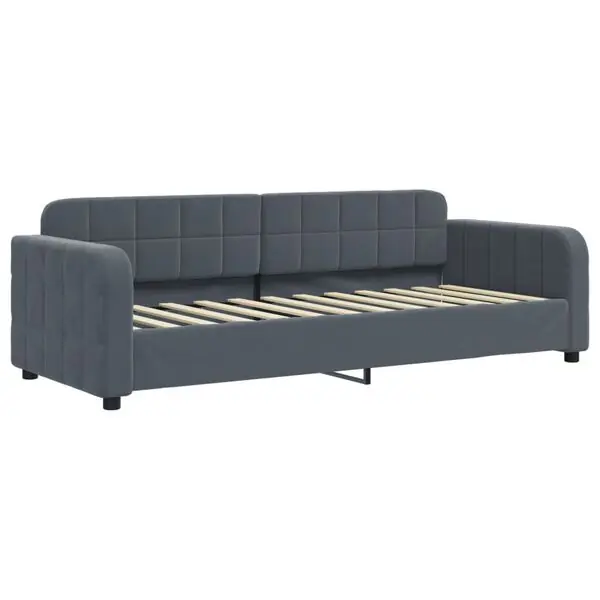 vidaXL Dagbädd mörkgrå 80x200 cm sammet Nedsatt pris