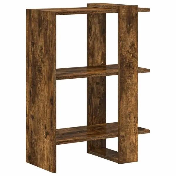 Rea vidaXL Hyllsystem Rökt ek 52 x 25 x 71,5 cm Konstruerat trä