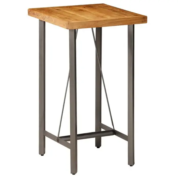 Fynd vidaXL Barbord massiv återvunnen teak 60x60x107 cm