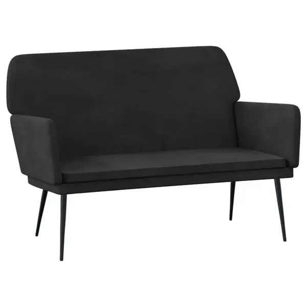 Fynd vidaXL Bänk svart 108x79x79 cm sammet