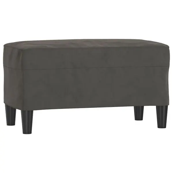 vidaXL Bänk mörkgrå 70x35x41 cm sammet Säker betalning