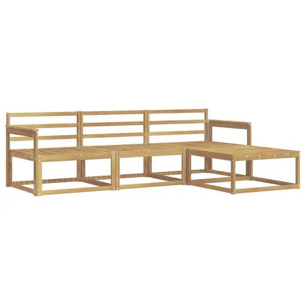 Lägg i varukorgen vidaXL Utomhussoffset 4 pcs Vit 249,5 x 162,5 x 73 cm