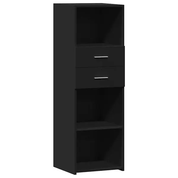 vidaXL Högskåp svart 40x42,5x124 cm konstruerat trä Billig