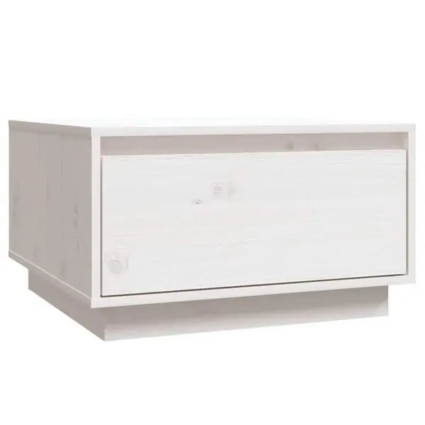 vidaXL Soffbord vit 55x56x32 cm massiv furu Populärt val