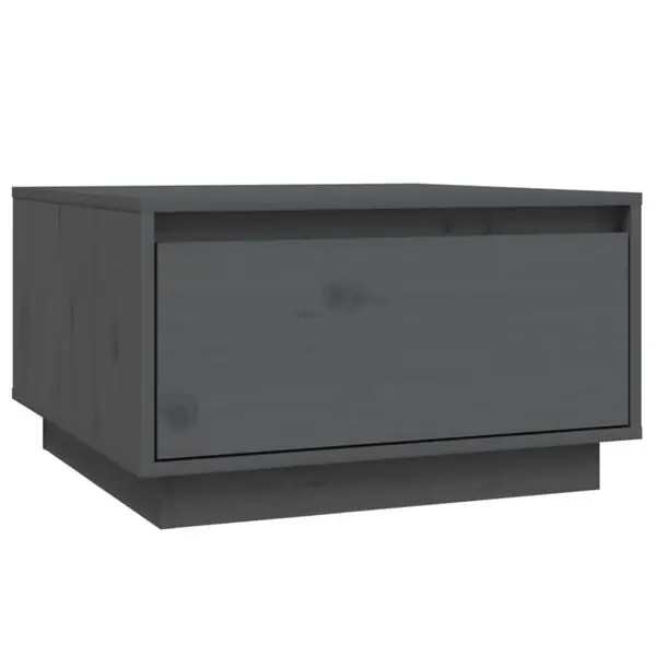 Fynd vidaXL Soffbord grå 55x56x32 cm massivt furu