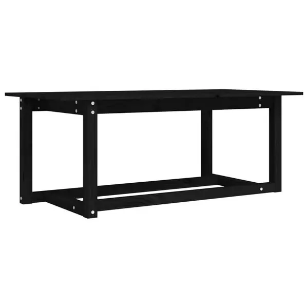 Beställ idag vidaXL Soffbord svart 110x55x45 cm massiv furu