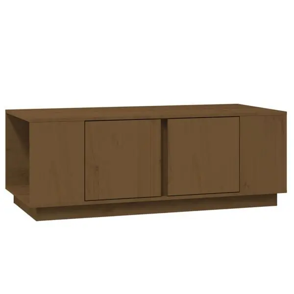 Erbjudande vidaXL Soffbord honungsbrun 110x50x40 cm massiv furu