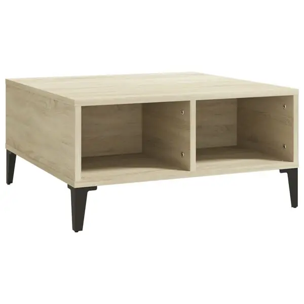 Begränsat antal vidaXL Soffbord sonoma-ek 60x60x30 cm konstruerat trä