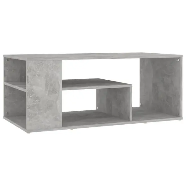 Billig vidaXL Soffbord betonggrå 100x50x40 cm konstruerat trä