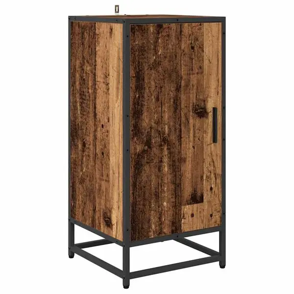 vidaXL Sideboard Gammalt trä 35,5 x 35 x 76 cm Nedsatt pris